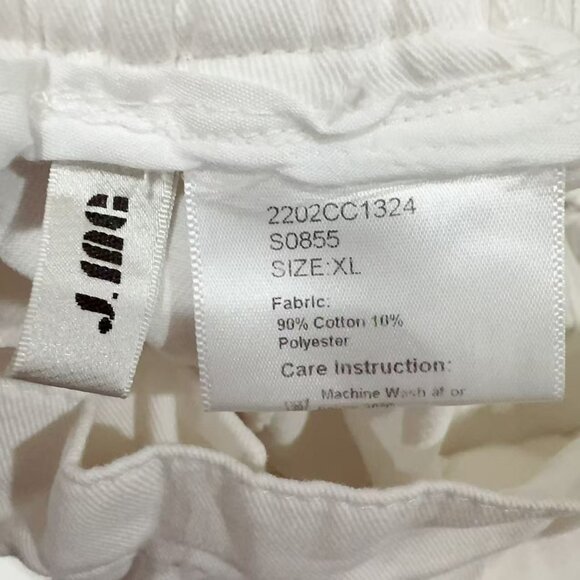 J.ING Jing High Waisted White Lightweight Denim Jeans Pants Size XL NWT - Picture 7 of 7